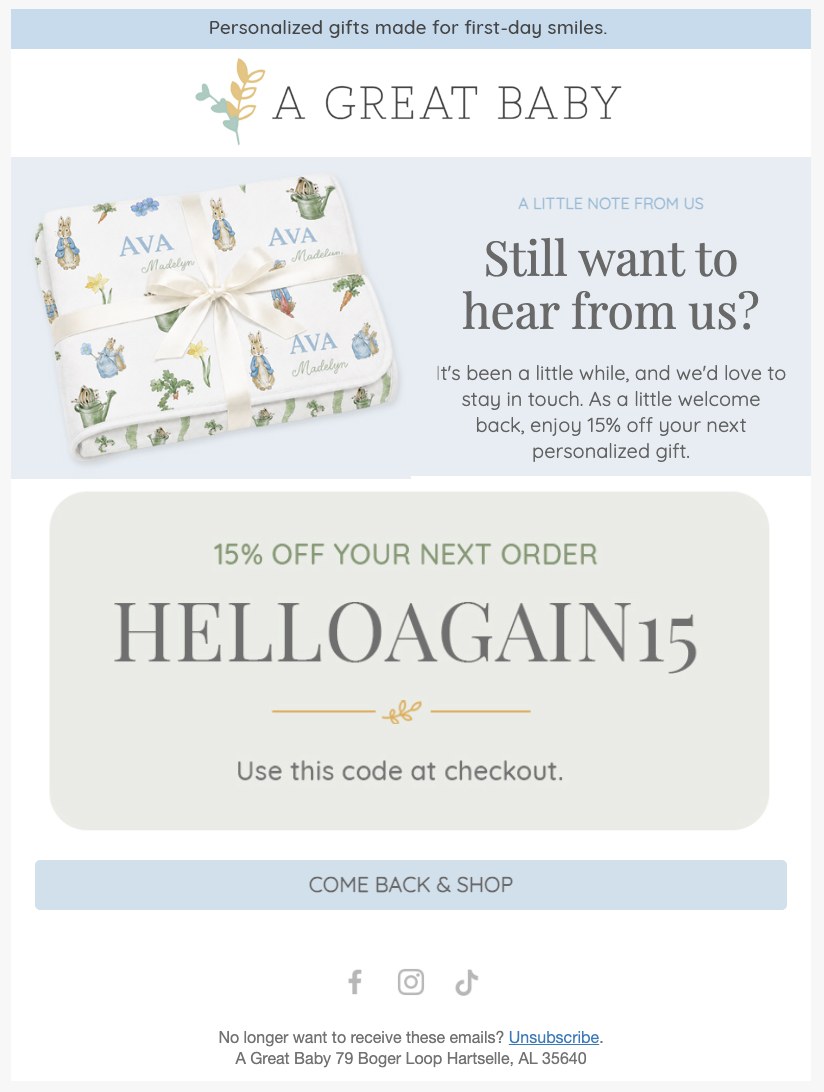 Win-back email