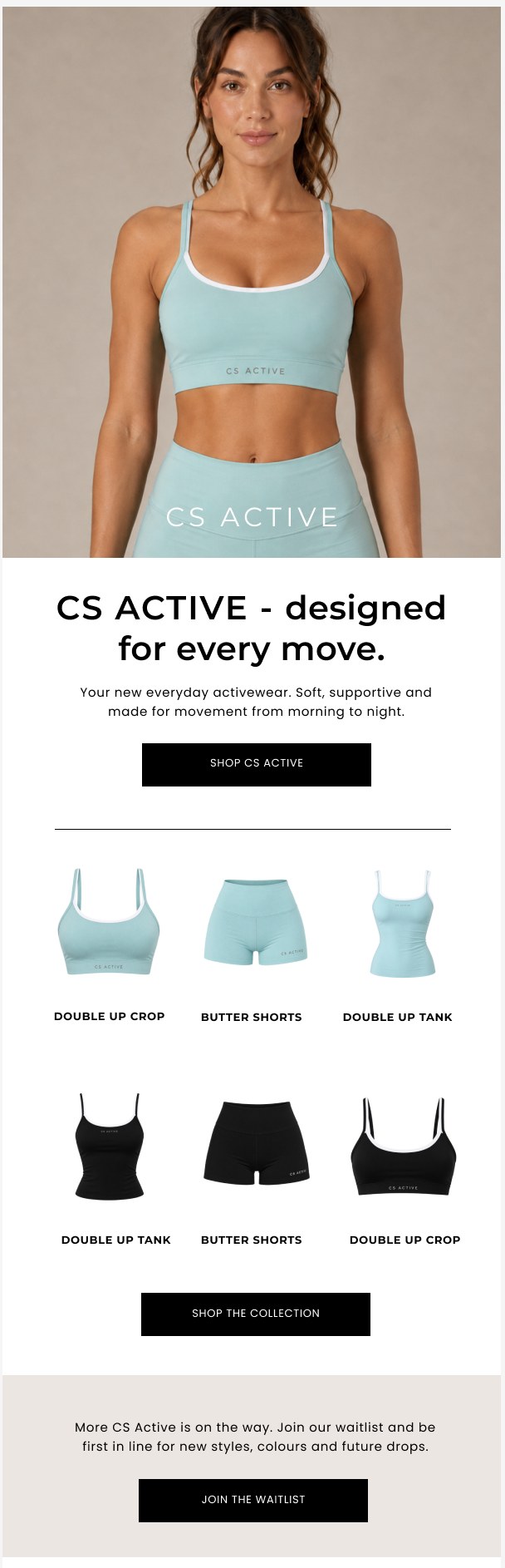 CS Active product email
