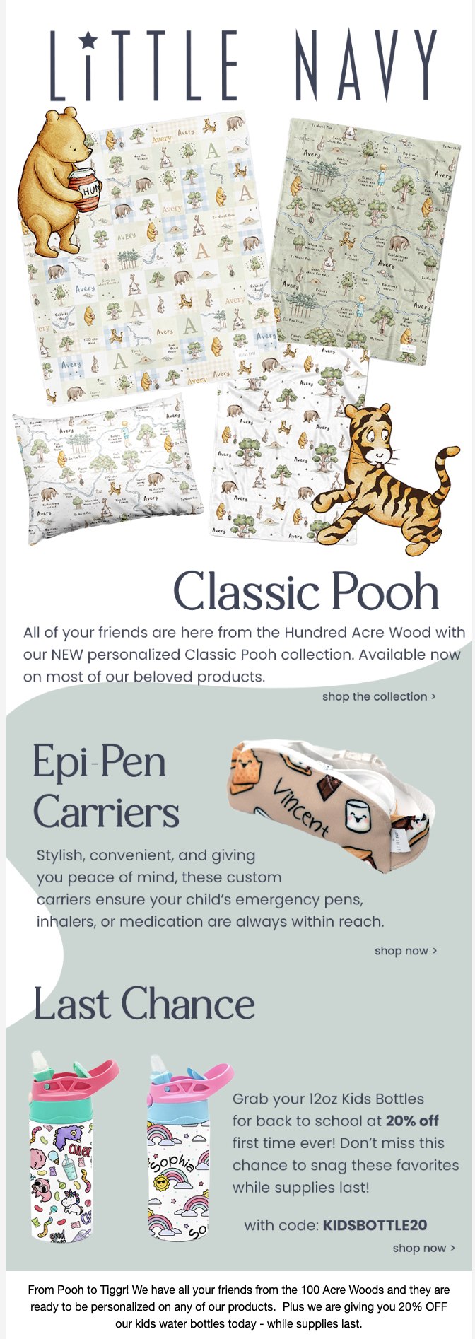 Classic Pooh campaign email